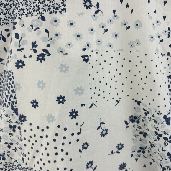 FREE ASSEMBLY Junior SIZE XXL SHORT SLEEVE SHIRT BUTTON FRONT FLORA PRINT - Picture 6 of 9